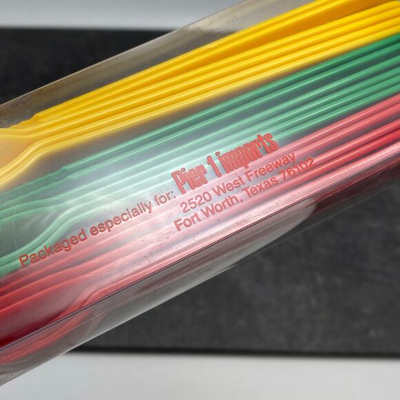 Pier 1‎ Al Fresco 6 Place Settings Plastic Modern Flatware Camping Travel Japan - Picture 4 of 10